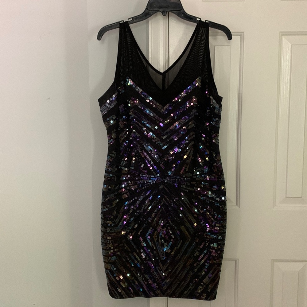 Iridescent Sequin Bodycon Dress